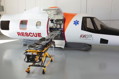 AW 609 Medical rescue_cabin flexibility_left